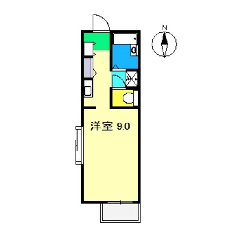 間取図 フォブール岡林