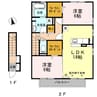 エトワール Ⅰ棟 2LDKの間取り