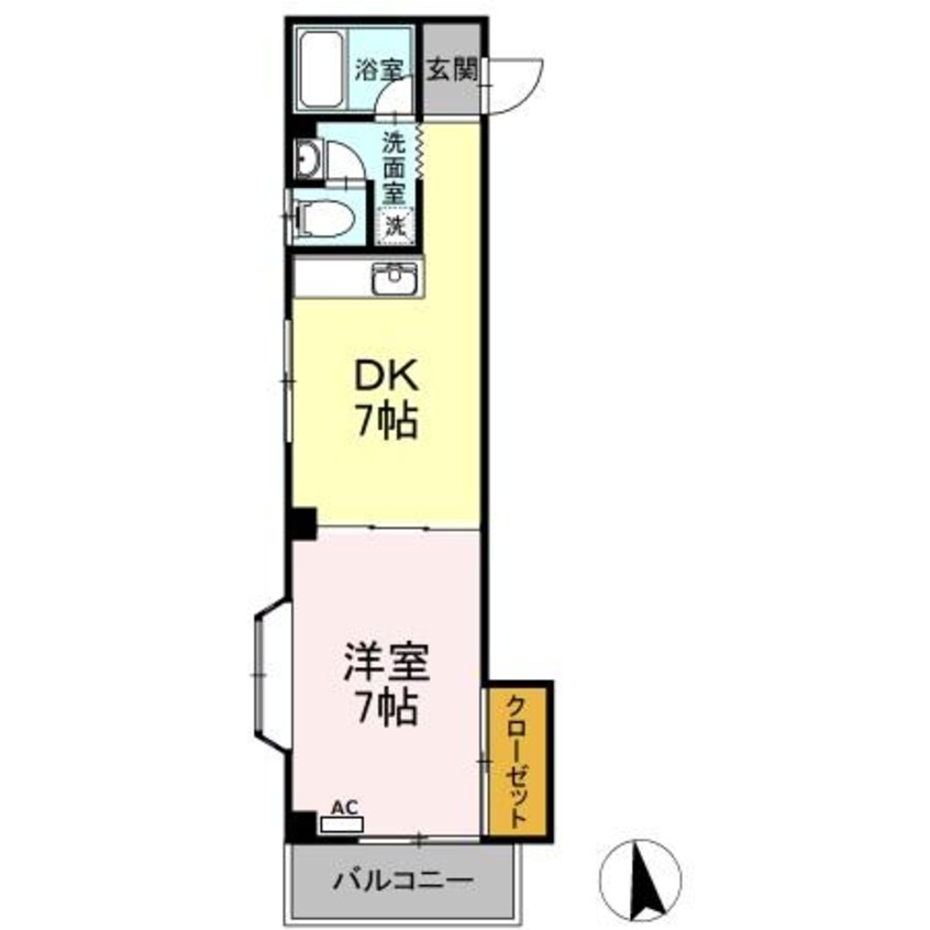 間取図 カナルシャトーＤ７