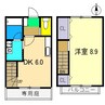 Js House 北棟 1DKの間取り