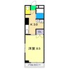 ルーチェ 1Kの間取り