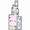 サイカス桟橋通 1Kの間取り
