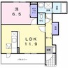 アルカンシェル　Ｂ 1LDKの間取り