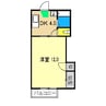 岡江ハイツ A棟 1DKの間取り