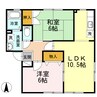 ハイツセリュー Ⅰ棟 2LDKの間取り