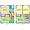 土讃線/入明駅 徒歩15分 1-2階 築38年 4DKの間取り