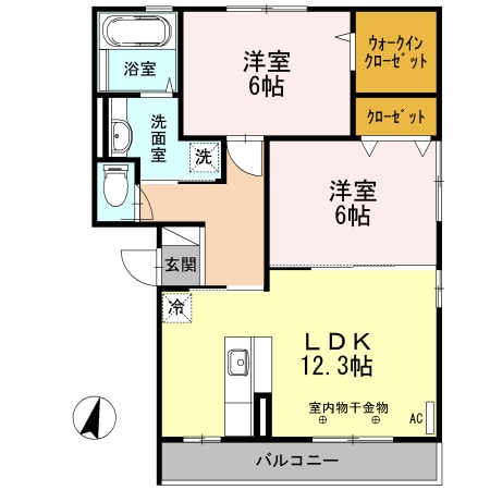 間取り図 プランドール朝倉東町
