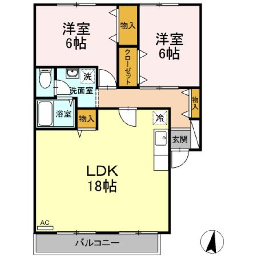 間取図 ラ･プランタン春日