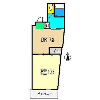 間取図 土讃線/円行寺口駅 徒歩7分 4階 築21年