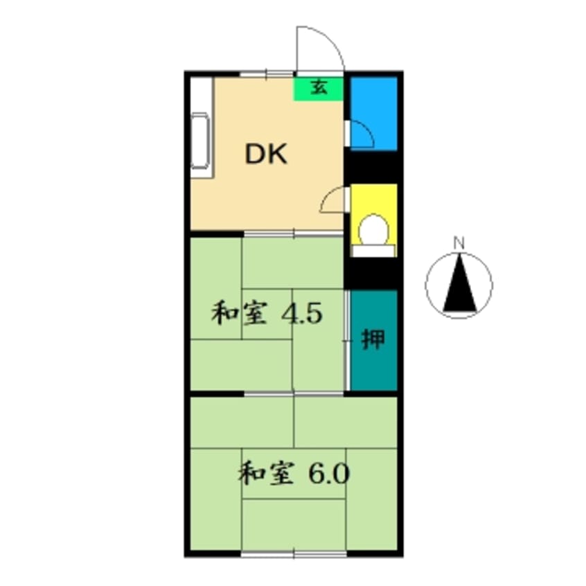 間取図 フレンズ桟橋