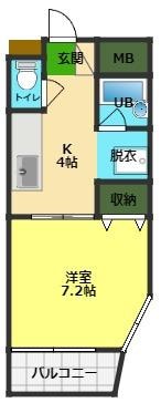 間取り図 クレール天神