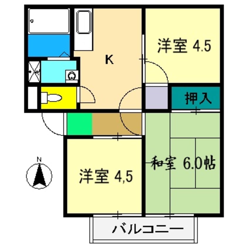 間取図 ハイツぶどうの木