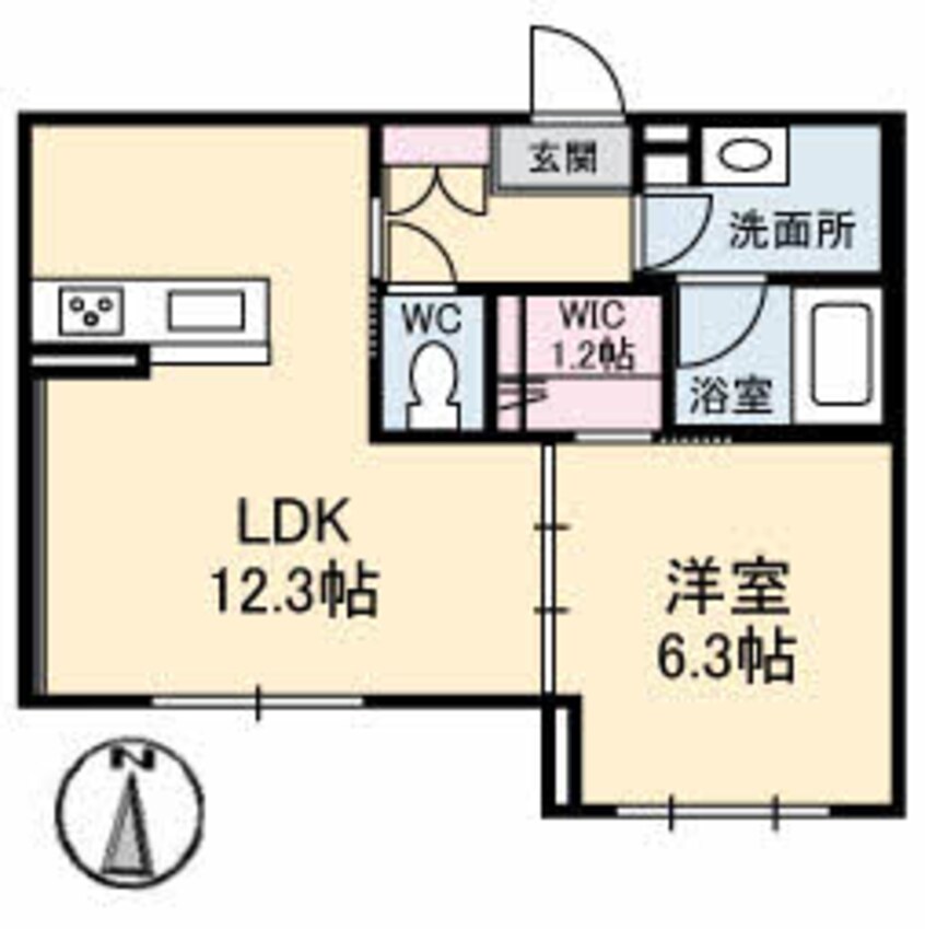 間取図 ベレオ トワ・スール