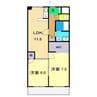レジデンツアハト 2LDKの間取り