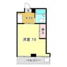 永国寺ハイツ 1Kの間取り