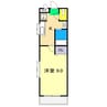 ガルボ高須 1Kの間取り