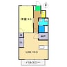 レジデンツアハト 1LDKの間取り