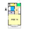 シティハウス比島 1Kの間取り