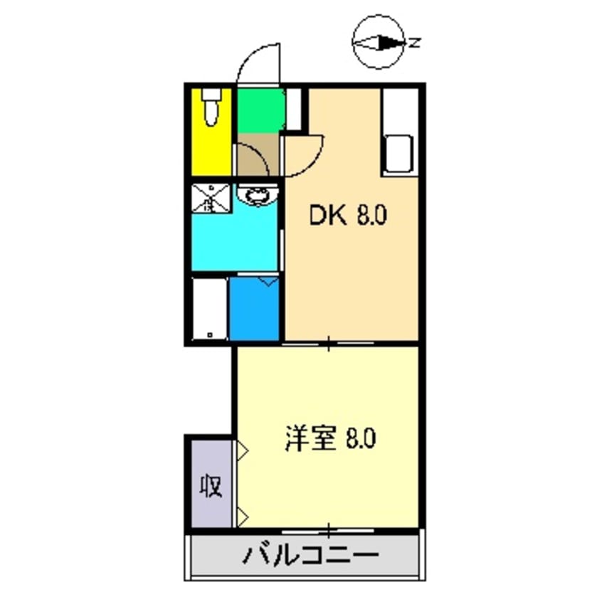 間取図 アムールハイツ高須