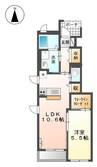 ロイヤルハイツ横浜 1LDKの間取り
