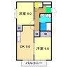 カーサ150 2LDKの間取り
