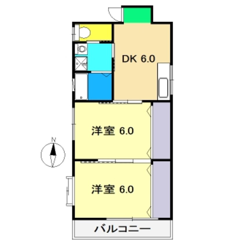 間取図 レガロ北竹島