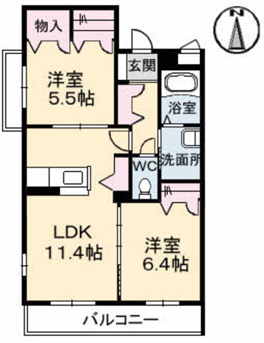 間取図 グランマスト北御座