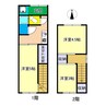 高知市電ごめん線・伊野線/宝永町駅 徒歩3分 1-2階 築66年 3Kの間取り