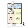 シャーメゾン アトリエ 1LDKの間取り