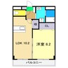 エピナール北久保 1LDKの間取り