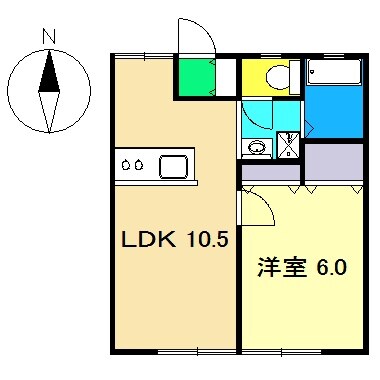 間取り図 福井ハイツ(福井町2031-3)