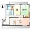 フォブールさなえ 2LDKの間取り