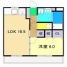 マリベールＣ＆Ｋ 1LDKの間取り