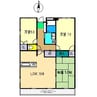 カーサM1 3LDKの間取り