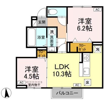 間取図 CLARIS朴のき