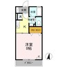 kanada B棟 1Kの間取り
