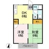 プレジール町田 2DKの間取り