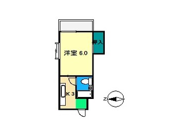 間取図 中水道ハイツ