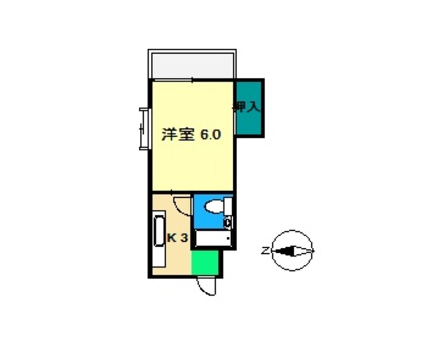 間取図 中水道ハイツ