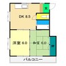 泉マンション Ⅱ 2DKの間取り