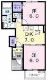 セゾン　ジェルメ　Ⅲ 2DKの間取り