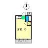 アゼリア30 1Rの間取り