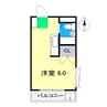 サンハイツ(稲荷町) 1Rの間取り