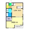 土讃線/薊野駅 徒歩11分 3階 築48年 1LDKの間取り