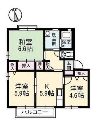 間取図 ファミール・ビレジ C棟