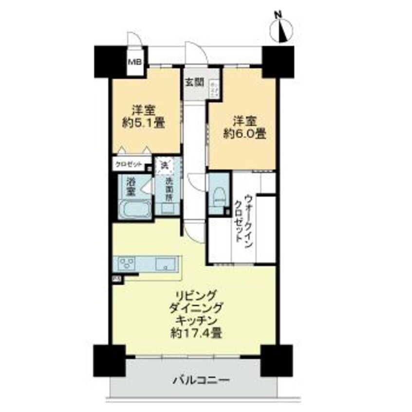 間取図 アルファライフ高知中央公園