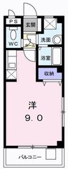 上田マンション 1Kの間取り