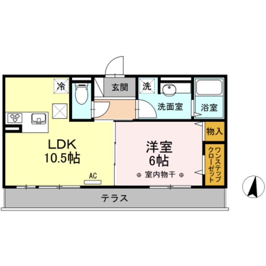 間取図 グランドール天神Ⅱ