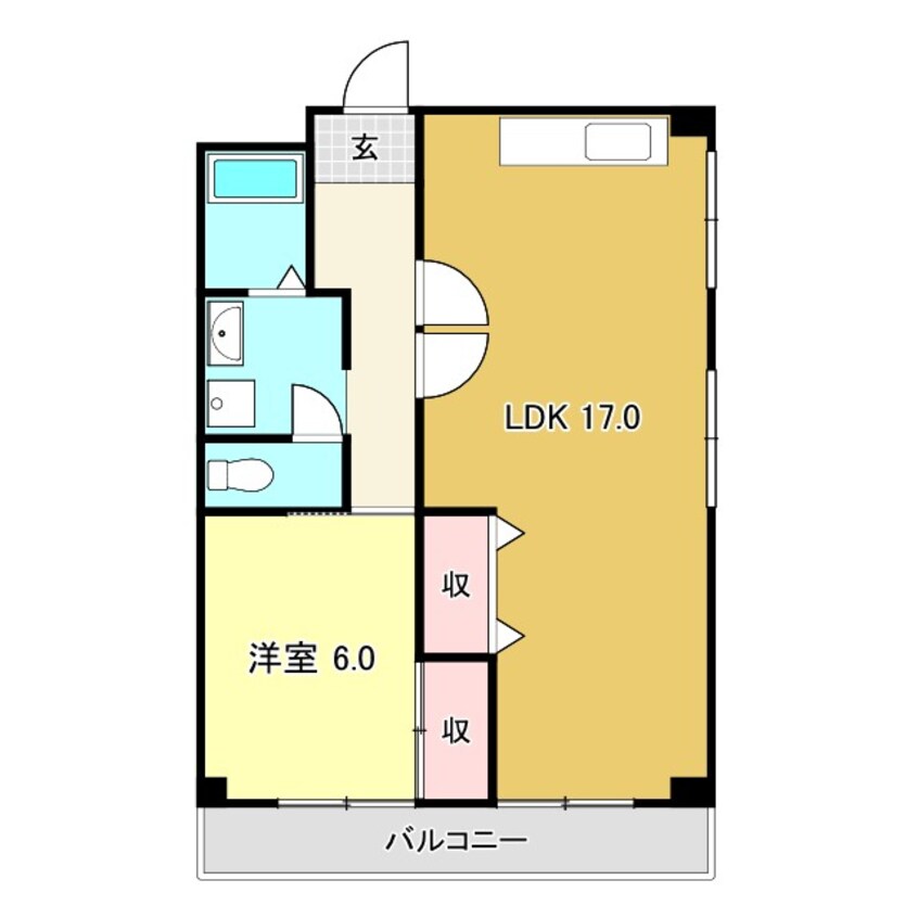 間取図 クラウン石立 Ⅰ