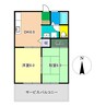MUハイツ 2DKの間取り